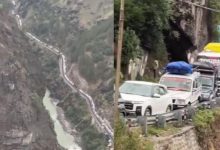 बद्रीनाथ यात्रा में भारी जाम, जोशीमठ के पास घंटों तक फंसे रहे श्रद्धालु- VIDEO badrinath highway traffic