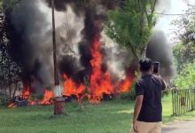 रुद्रपुर पुलिस लाइन में लगी भीषण आग, कई वाहन जलकर खाक RUDRPUR NEWS